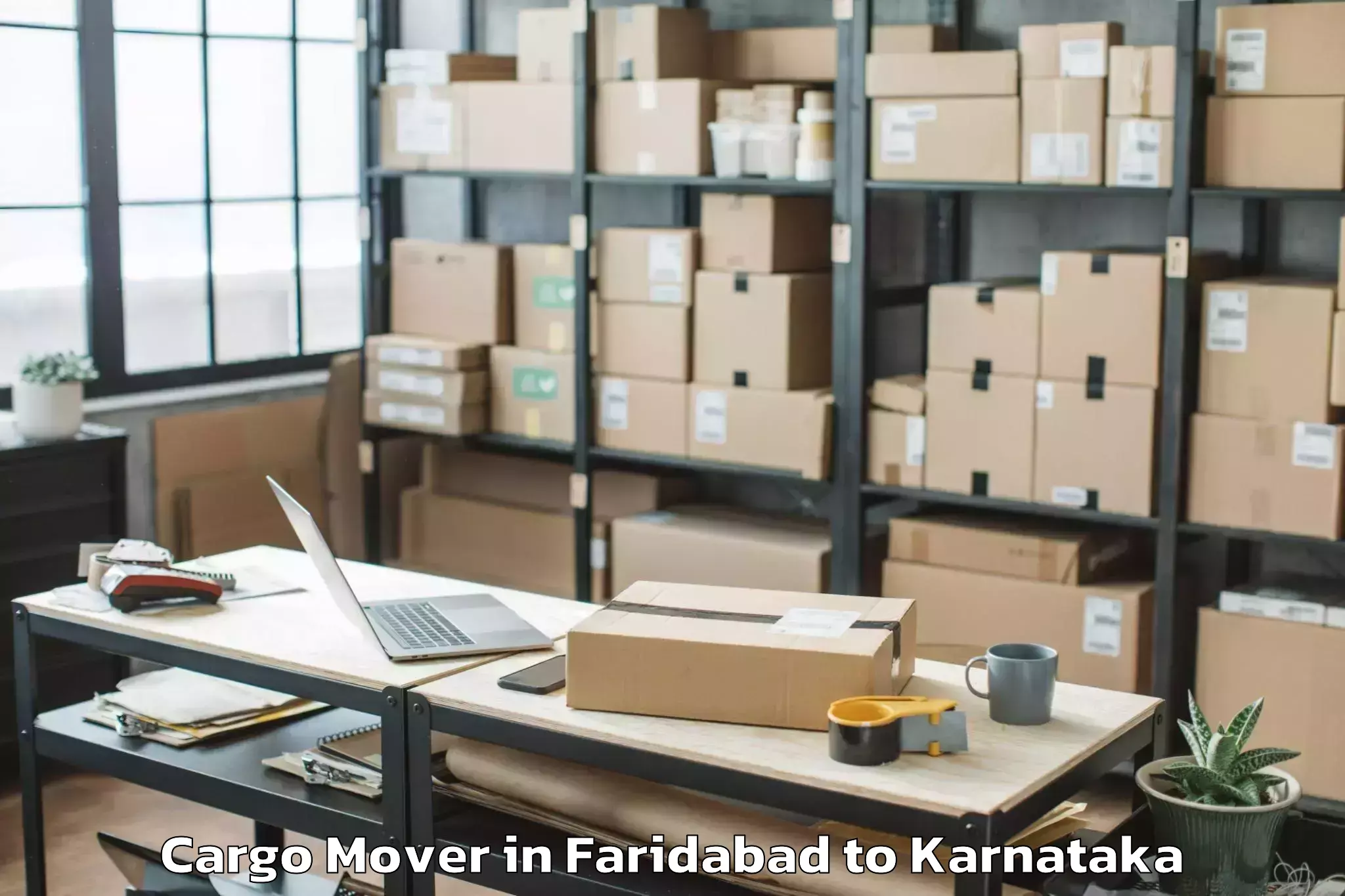 Quality Faridabad to Gonikoppa Cargo Mover